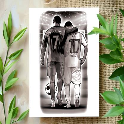 surmul Lionel Messi With Cristiano Ronaldo Sticker