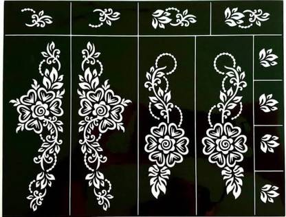 akkad HEENA MEHANDI TATTOO STENCIL STICKER DESIGN