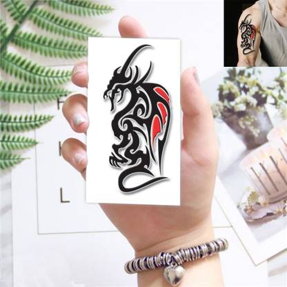 Temporary Tattoowala Tribal Dragon Tattoo Temporary For Male And Female Tattoo