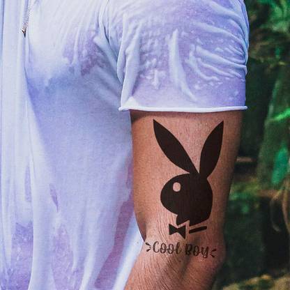 surmul Coolboy Bunny Rabbit Temporary Waterproof Tattoos For Men and Women