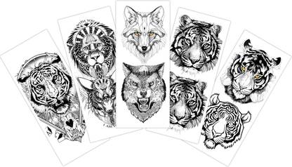 S.A.V.I Pack of 5 Waterproof Temporary Tattoo Stickers
