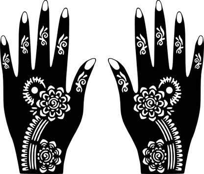 voorkoms Simple Circular Flower Mehndi Design Easy to Apply & Perfect for All Occasions
