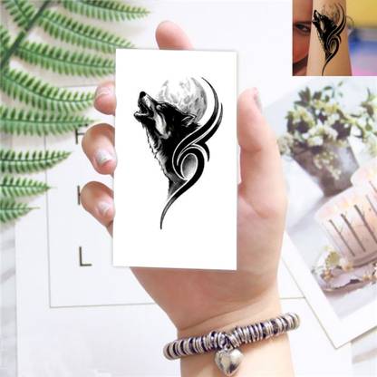 Temporary Tattoowala Wolf Tattoo For Male And Female WaterproofaPaa With
