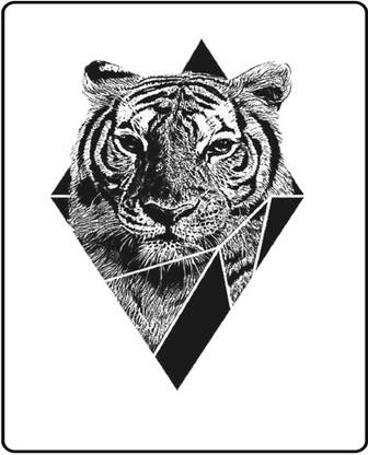 SIMPLY INKED Royal Bengal Tiger Semi Permanent Tattoo