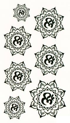 The Canvas Arts Temporary tattoo sticker men women boys girl waterproof flower star butterfly