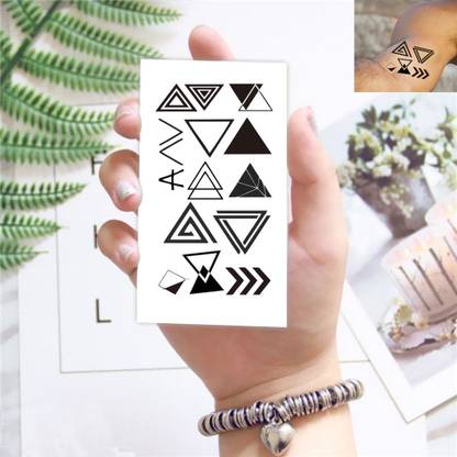 Temporary Tattoowala Triangle Shape Tattoo For Male And Female Waterproof