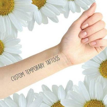 TATMODS Custom Temporary Tattoo, Custom Image Tattoo, Temporary Tattoo