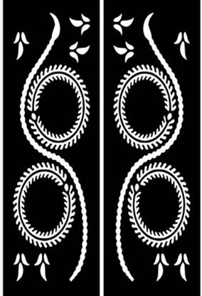 akkad HEENA MEHANDI TATTOO STENCIL STICKER DESIGN