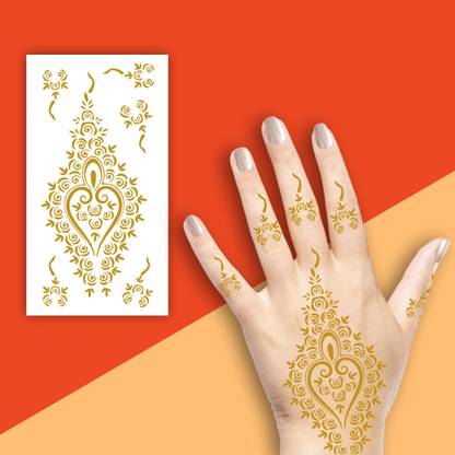 Ordershock Centered Palm Mehndi Bloom With Finger Beautiful Art For Every Function