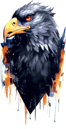 fashionoid Danger Black Eagle Waterproof Temporary Tattoo For Boys Girls