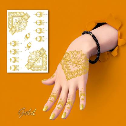komstec Elegant Lotus Flower Mehndi Design For Special Days