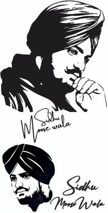 voorkoms Sidhu Moose Wala Tattoo Waterproof Men and Women Temporary Body Tattoo