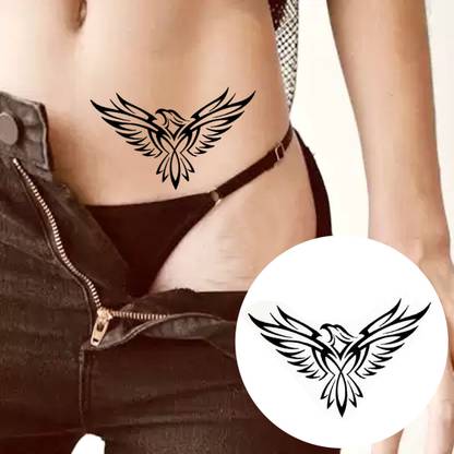 stylizeink Large Temporary Tattoo Waterproof, Realistic Look, No Adhesive, No Reflection