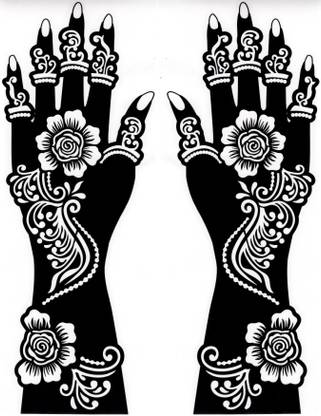 amazinghub henna meendi tattoo sticker