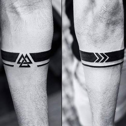 Ordershock Tribal Strip Hand Band Temporary Tattoo Sticker For Male And Female Tattoo