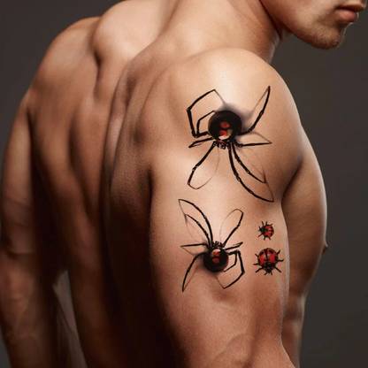 voorkoms 3d spider body tattoo
