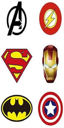 SIMPLY INKED Superheroes Tattoo Bundle