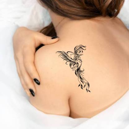 TATMODS Beautiful Fonix Black Temporary Tattoo Waterproof Tattoo For Men and Woman