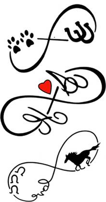 दी कैनवास आर्टस Temporary tattoo sticker men women boys girl waterproof flower star butterfly