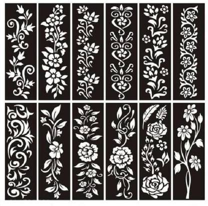 SADIKSHA Mehendi stencil bridal Design Sticker Rajasthani Mehndi Henna for hands Model