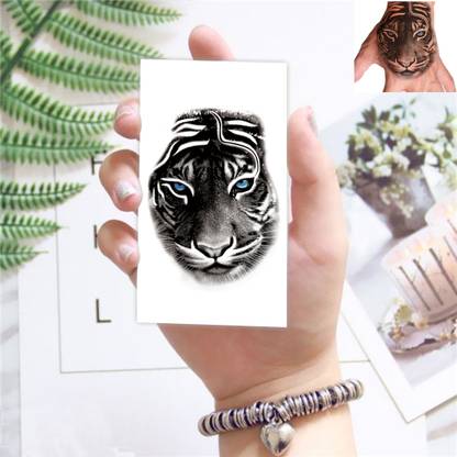 Temporary Tattoowala Tiger Tattoo For Male And Female Waterproof And Fake Tattoo