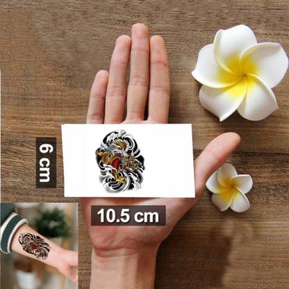 Vanvati Japanese Golden dragon Temporary Tattoo For And Female Tattoo