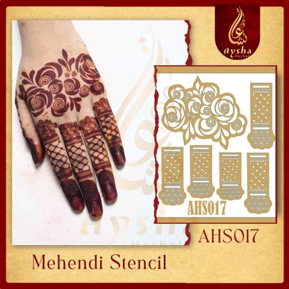 Aysha Herbals Aysha Herbals Mehendi Stencil AHSO17 |