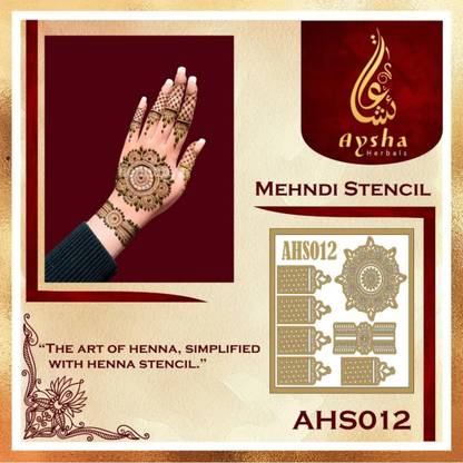 Aysha Herbals Aysha Herbals Mehendi Stencil AHSO12 |