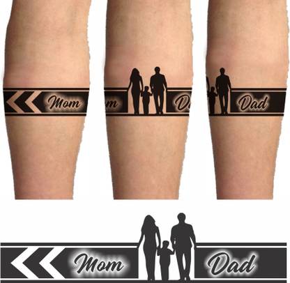 voorkoms MOM DAD HAND TRIBAL TATTOO TWO DESIGN IN COMBO