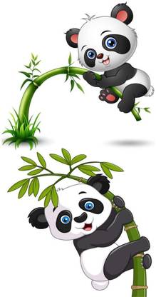 Vanvati Smile Baby Panda with Tree Temporary Tattoo For Male Amnd Female