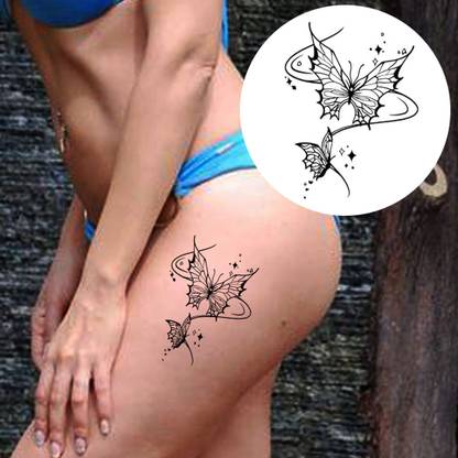 stylizeink Large Temporary Tattoo Waterproof, Realistic Look, No Adhesive, No Reflection