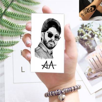 Temporary Tattoowala South Actor Allu Arjun Tattoo For Male And Female Waterproof