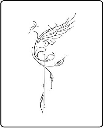 SIMPLY INKED Minimal Phoenix