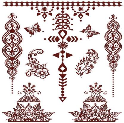 SIMPLY INKED Butterfly Henna Tattoo