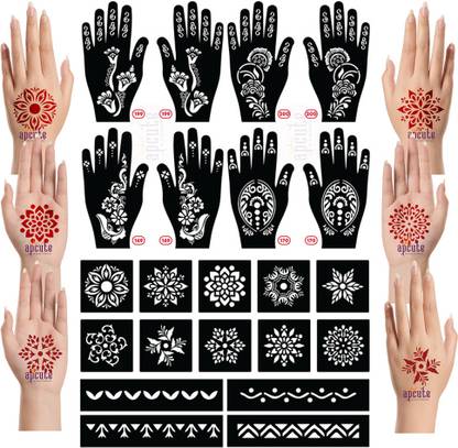 APCUTE mehndi stickers for hands karwachauth