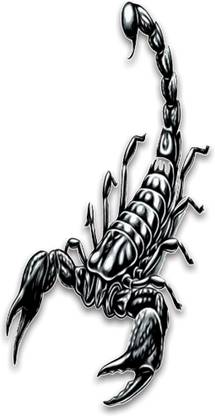 fashionoid Danger Black Scorpio Waterproof Temporary Tattoo For Boys Girls