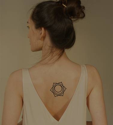 Comet Busters Sacral Chakra Meditation and Healing Temporary-Removable Tattoo Sticker (BT283)
