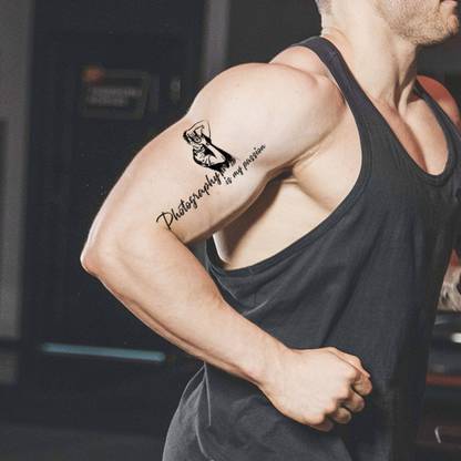 voorkoms Photography Passion Tattoo Waterproof For Boys and Girls Temporary Body Tattoo