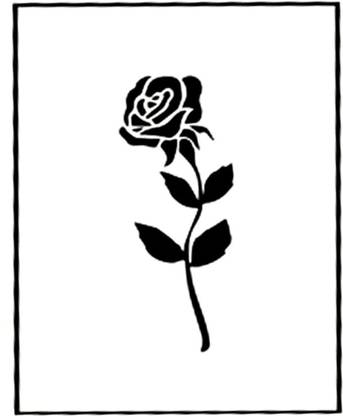 SIMPLY INKED Rose Frame Temporary Tattoo Designer Tattoo for all