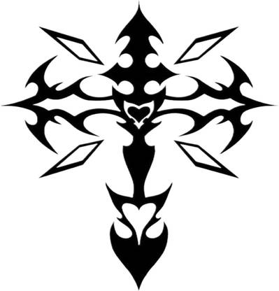 SIMPLY INKED Tribal Cross Semi-Permanent Tattoo Designer Semi Permanent Tattoo for All