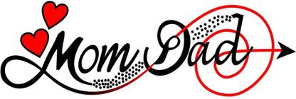 voorkoms Mom Dad with Arrow Nice Tattoo Waterproof Men and Women Temporary Body Tattoo