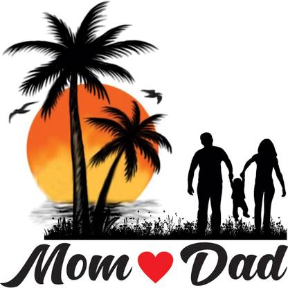 voorkoms Mom Dad Tattoo Design Men Women Waterproof