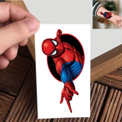 Vanvati Multicolor Spider-Man Temporary Tattoo