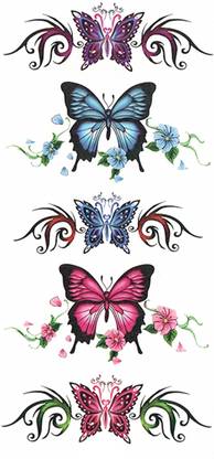 The Canvas Arts Temporary tattoo sticker men women boys girl waterproof flower star butterfly