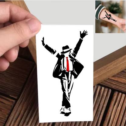 Vanvati Michael Jackson With Dance Pose Temporary Tattoo For Male And Female