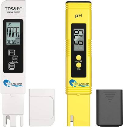 OCEAN STAR Digital Ph Meter and Tds Ec Meter 3 In 1 Water Quality Tester Auto Calibration Digital TDS Meter