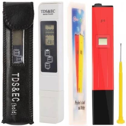 BALRAMA 2pc Combo TDS PH Meter Tester Total Dissolved Solid PPM Alkaline Testing Machine Digital TDS Meter
