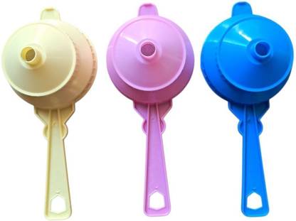 CRAZYGOL 2 in 1 New Fancy Tea Strainer multicolor ( Pack of 3 ) Tea Strainer