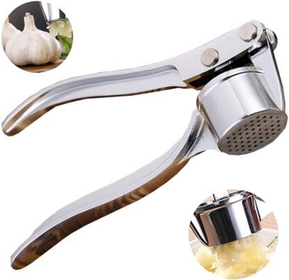 madhu store Garlic Crusher, Garlic Mincer to Press Clove and Smash Ginger Handheld Zinc Alloy Rust-Proof Tool for Kitchen Garlic Press