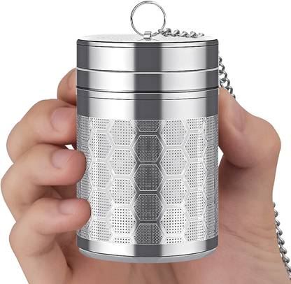 HASTHIP Large Tea Infuser 304 Stainless Steel Tea Strainer with Lid Tea Filter for Loose Tea Strainer